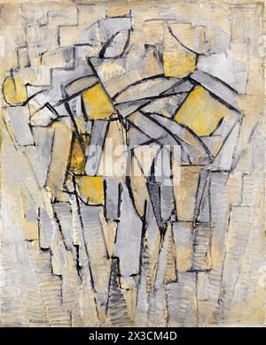 Piet Mondrian, composition No. XIII / composition 2, peinture abstraite à l'huile sur toile, 1913 Banque D'Images