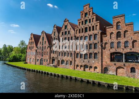 Le bâtiment de stockage de sel dans la ville médiévale de Lübeck Banque D'Images
