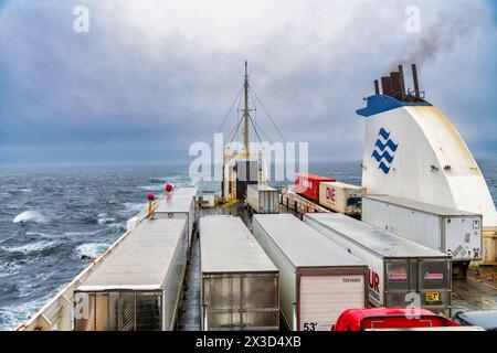 MV Blue Puttees Ferry - vue arrière Banque D'Images