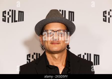 San Francisco, États-Unis. 25 avril 2024. Sing Sing acteur Sean San Jose pose sur le tapis bleu pour le 67e Festival international du film de San Francisco au Letterman Digital Arts Center à San Francisco, CA, le 25 avril 2024. (Photo de Juliana Yamada/Sipa USA) crédit : Sipa USA/Alamy Live News Banque D'Images