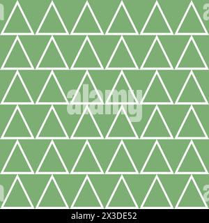 Motif géométrique et abstrait sans couture sur fond vert Illustration de Vecteur