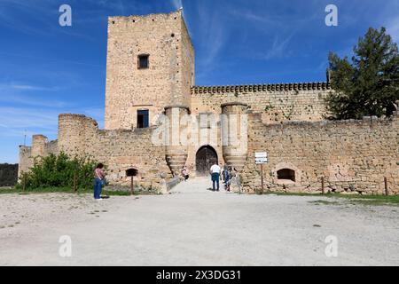 Pedraza, Château (13-16ème siècle). Province de Ségovie, Castilla y Leon, Espagne. Banque D'Images