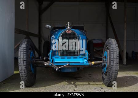 1929 Bugatti type 35B de Nick Pancisi, participant au Trophée Grover Williams, 81e réunion des membres, Goodwood Motor Racing circuit, Chichester, Royaume-Uni Banque D'Images