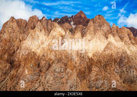 Montagne près de Los Penitentes ski près de Mendoza en Argentine Banque D'Images