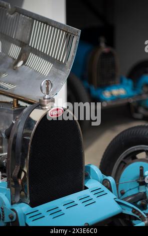 Bugatti type 35B des années 1920 participant au Trophée Grover Williams lors de la 81e réunion des membres, Goodwood Motor Racing circuit, Chichester, Royaume-Uni Banque D'Images