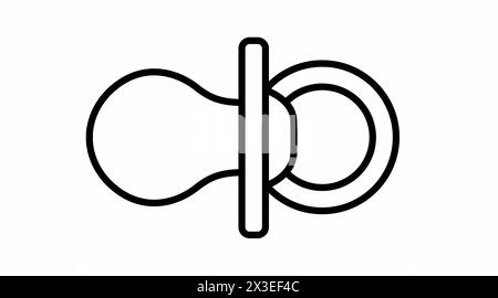 Icône sucette. Illustration modifiable à plat isolé vectoriel Illustration de Vecteur