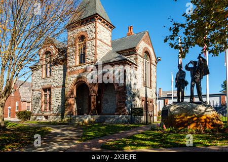 Burnside Memorial Building, Hope Street, Bristol, RI Banque D'Images