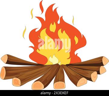 Illustration vectorielle de feu Illustration de Vecteur