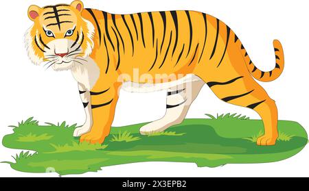 Illustration vectorielle de tigre. Illustration de Vecteur
