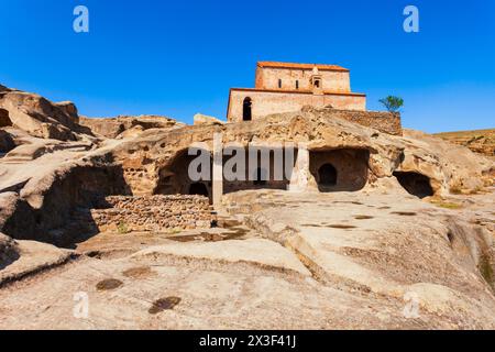 Église d'Uplistsuli ou Église de Prince à Uplistsikhe. Uplistsikhe est une ancienne ville de roc près de Gori dans la région de Shida Kartli en Géorgie Banque D'Images