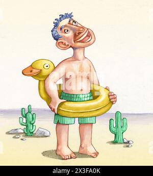 Illustration sur le réchauffement climatique, la pollution de l'environnement, la notion d'impact du réchauffement climatique. Changer le concept de climat. Journée mondiale de l'environnement, solaire Banque D'Images