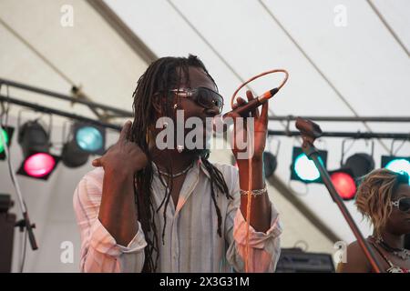 Levi Roots se produisant au Guilfest 2011 Banque D'Images