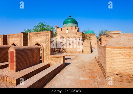 Mausolée de Pakhlavan Makhmoud à l'Ichan Kala, une ancienne ville fortifiée de la ville de Khiva en Ouzbékistan Banque D'Images