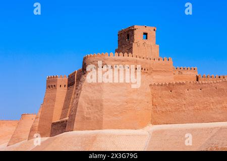 Kunya Ark signifie ancienne forteresse est une citadelle à l'intérieur de la ville antique d'Ichan Kala à Khiva, Ouzbékistan Banque D'Images