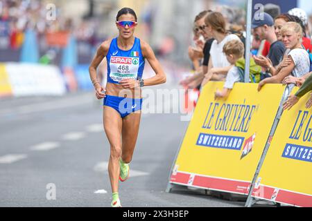 Anna Incerti (Italie). Marathon féminin. Championnats d'Europe Munich 2022 Banque D'Images