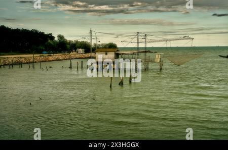 Embouchure de la rivière Lamone, près de l'établissement balnéaire de Boca Barranca Banque D'Images