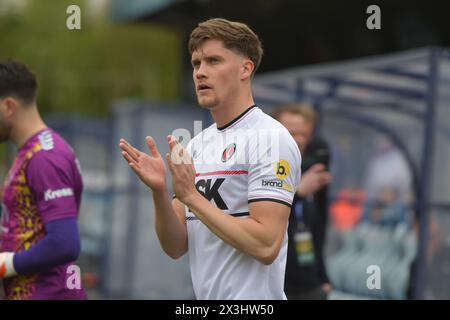 Wycombe, Angleterre. 27 avril 2024. Lucas Ness de Charlton Athletic avant le match EFL League One entre Wycombe Wanderers et Charlton Athletic. Kyle Andrews/Alamy Live News Banque D'Images