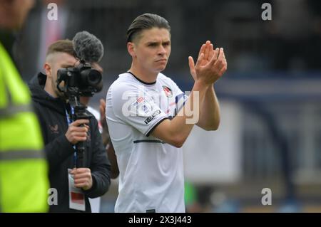 Wycombe, Angleterre. 27 avril 2024. George Dobson de Charlton Athletic à la suite de la rencontre Sky Bet EFL League One entre Wycombe Wanderers et Charlton Athletic. Kyle Andrews/Alamy Live News Banque D'Images