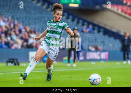 Glasgow, Royaume-Uni. 27 avril 2024. Les Rangers affrontent le Celtic lors de la demi-finale de la Scottish Cup féminine Scottish Cup à Hampden Park, Glasgow, Écosse, Royaume-Uni. Crédit : Findlay/Alamy Live News Banque D'Images