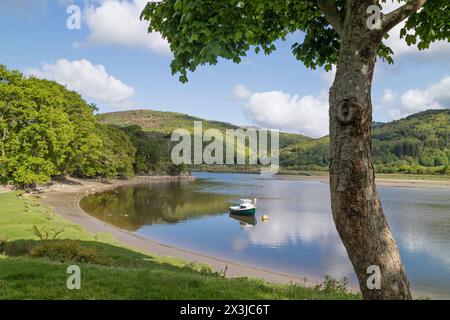 Penmaenpool près de Dolgellau sur l'estuaire de Mawddach, Nord du pays de Galles, Royaume-Uni Banque D'Images