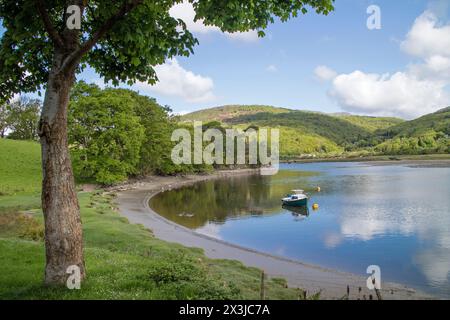 Penmaenpool près de Dolgellau sur l'estuaire de Mawddach, Nord du pays de Galles, Royaume-Uni Banque D'Images