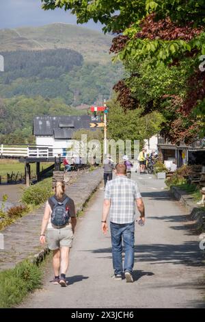 Penmaenpool près de Dolgellau sur l'estuaire de Mawddach, Nord du pays de Galles, Royaume-Uni Banque D'Images