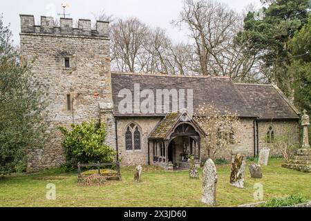 Église paroissiale St Michael and All Angels à Knill, Herefordshire, Enghamd, Royaume-Uni Banque D'Images