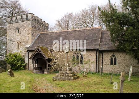 Église paroissiale St Michael and All Angels à Knill, Herefordshire, Enghamd, Royaume-Uni Banque D'Images