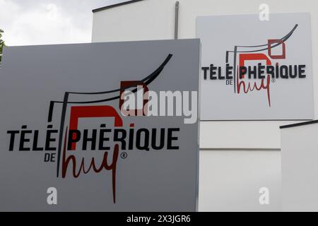 Huy, Belgique. 27 avril 2024. Cette photo montre le téléphérique, à Huy, le samedi 27 avril 2024. BELGA PHOTO NICOLAS MAETERLINCK crédit : Belga News Agency/Alamy Live News Banque D'Images