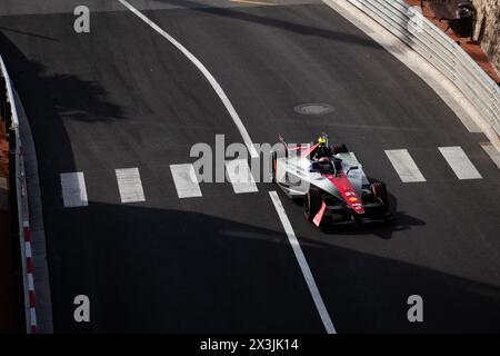 21 DE VRIES Nyck (nld), Mahindra Racing, Mahindra M9Electro, action lors de l'ePrix de Monaco 2024, 6ème rendez-vous du Championnat du monde ABB FIA Formula E 2023-24, sur le circuit de Monaco du 25 au 27 avril 2024 à Monaco - photo Joao Filipe / DPPI Banque D'Images