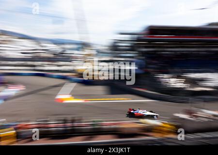 01 DENNIS Jake (gbr), Andretti Global, Porsche 99X Electric, action lors de l'ePrix de Monaco 2024, 6ème rendez-vous du Championnat du monde ABB FIA Formula E 2023-24, sur le circuit de Monaco du 25 au 27 avril 2024 à Monaco - photo Joao Filipe / DPPI Banque D'Images