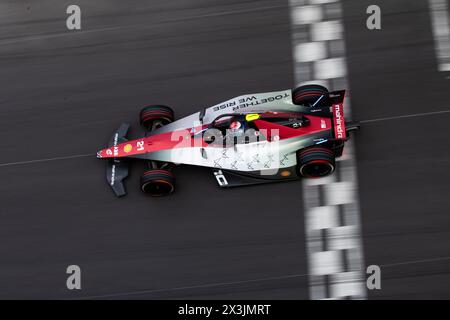 21 DE VRIES Nyck (nld), Mahindra Racing, Mahindra M9Electro, action lors de l'ePrix de Monaco 2024, 6ème rendez-vous du Championnat du monde ABB FIA Formula E 2023-24, sur le circuit de Monaco du 25 au 27 avril 2024 à Monaco Banque D'Images