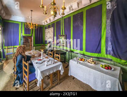 The 17th Century Lords of Mann Room, Castle Rushen, Castletown, Île de Man, Angleterre, ROYAUME-UNI Banque D'Images