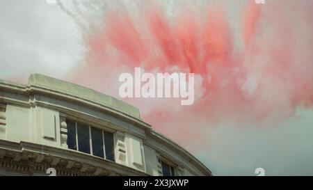 Admirez la vue imprenable sur le paysage urbain de Melbourne depuis les hauteurs. Banque D'Images