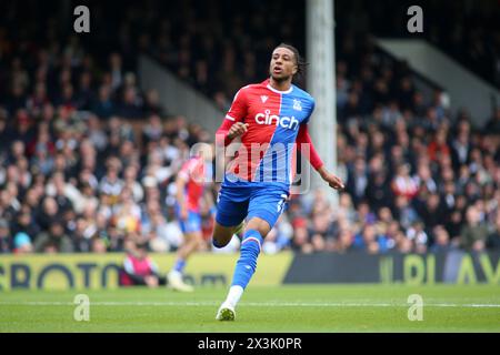 Londres, Royaume-Uni. 27 avril 2024. Londres, 27 avril 2024 : Michael Olise de Crystal Palace lors du match de premier League entre Fulham et Crystal Palace au Craven Cottage le 27 avril 2024 à Londres, Angleterre. (Pedro Soares/SPP) crédit : photo de presse SPP Sport. /Alamy Live News Banque D'Images