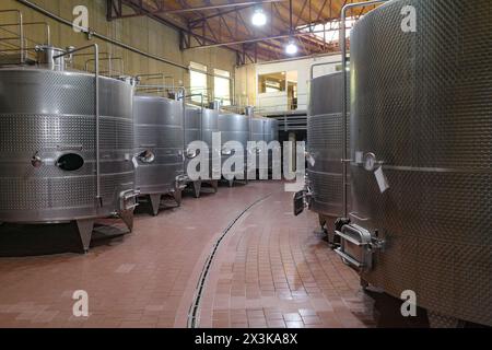 Santiago, Chili - 25 novembre 2023 : vignoble et cave Haras de Pirque, près de Santiago, Chili Banque D'Images