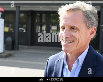 26 avril 2024, Brandenburg, Potsdam/Babelsberg : Andy Weltman, Directeur général de Studio Babelsberg Motion Pictures GmbH, Studio Babelsberg. Photo : Jens Kalaene/dpa Banque D'Images