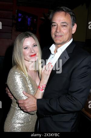 Pasadena, États-Unis. 27 avril 2024. Les stars de savon Cady McClain et Jon Lindstrom ont annoncé qu'ils se séparaient après 10 ans de mariage. ------------------------------------------------- Cady McClain & Jon Lindstrom General Hospital Post Emmy Party a eu lieu au ix Tapa le 29 avril 2018. © Steven Bergman/AFF-USA.COM crédit : AFF/Alamy Live News Banque D'Images