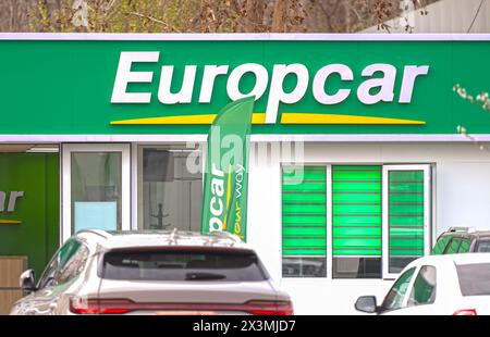 TACHKENT - Mar 27 : bureau Europcar le 27 mars. 2024 en Ouzbékistan Banque D'Images