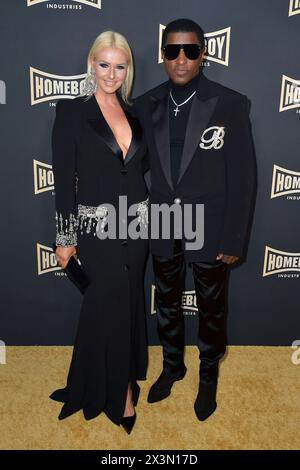 Babyface mit Freundin Rika Tischendorf BEI der Homeboy Industries Lo Maximo Awards 2024 Gala im Hotel JW Marriott. Los Angeles, 27.04.2024 *** Babyface avec sa petite amie Rika Tischendorf au Gala des Homeboy Industries Lo Maximo Awards 2024 au JW Marriott Los Angeles Hotel, 27 04 2024 Foto:xD.xStarbuckx/xFuturexImagex maximo 4419 Banque D'Images