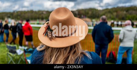 27 avril 2024 : : Overton point to point Racing Family Day à Overton Farm, South Lanarkshire, Écosse Banque D'Images