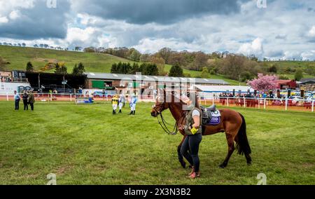 27 avril 2024 : : Overton point to point Racing Family Day à Overton Farm, South Lanarkshire, Écosse Banque D'Images