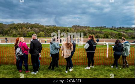 27 avril 2024 : : Overton point to point Racing Family Day à Overton Farm, South Lanarkshire, Écosse Banque D'Images