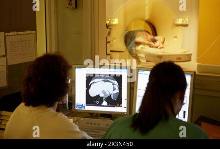 Tomodensitométrie, radiodiagnostic. Hôpital Universitario de Gran Canaria Doctor Negrin, Las Palmas de Gran Canaria. Îles Canaries, Espagne Banque D'Images
