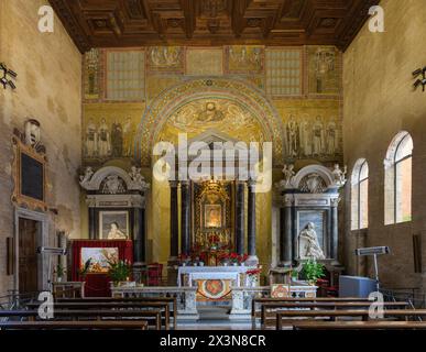 La chapelle Saint-Vénantius (Cappella di San Venanzio) dans le Baptistère du Latran (Battistero lateranense, également connu sous le nom de San Giovanni in fonte ou San Gi Banque D'Images