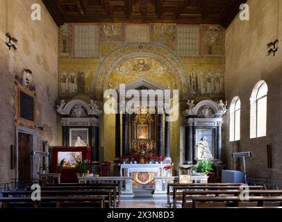 La chapelle Saint-Vénantius (Cappella di San Venanzio) dans le Baptistère du Latran (Battistero lateranense, également connu sous le nom de San Giovanni in fonte ou San Gi Banque D'Images