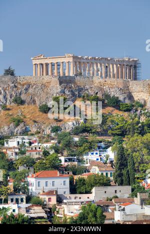 Le Parthénon, l'Acropole, Athènes, Grèce Banque D'Images