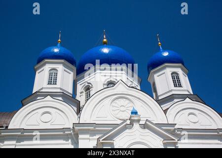 La Cathédrale Notre Dame de Bogolyubovo, Svyato-Bogolyubsky Monastère, au nord de Vladimir, Russie Banque D'Images