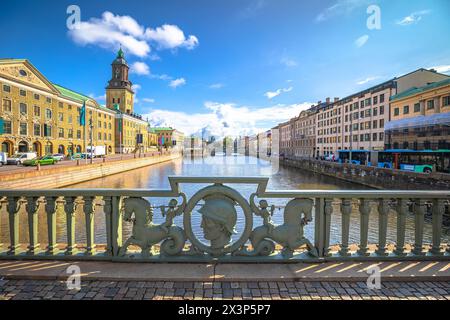 Ville de Göteborg avec vue sur l'architecture de rue, Comté de Vastra Gotaland en Suède Banque D'Images