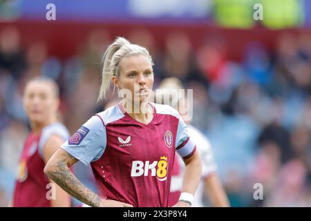 Birmingham, Royaume-Uni. 29 avril 2024. Birmingham Angleterre, 28 avril 2024 : Rachel Daly (9 Aston Villa) gros plan lors du match de Super League FA Womens entre Aston Villa et West Ham United à Villa Park (Promediapix/SPP) crédit : SPP Sport Press photo. /Alamy Live News Banque D'Images